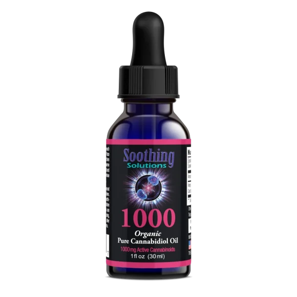 Soothing Solutions 1000mg Pure CBD Tincture