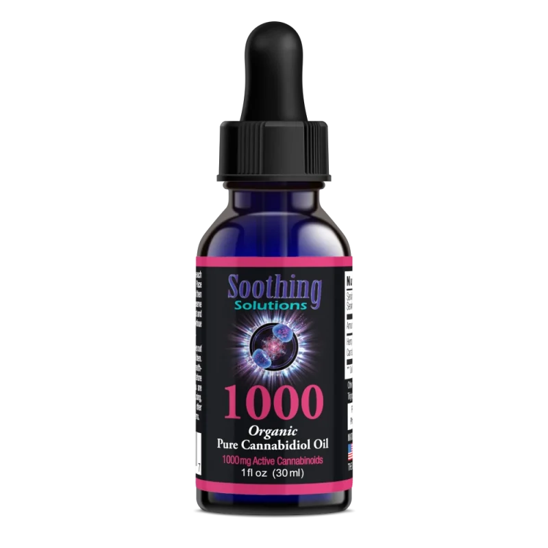 Soothing Solutions 1000mg Pure CBD Tincture