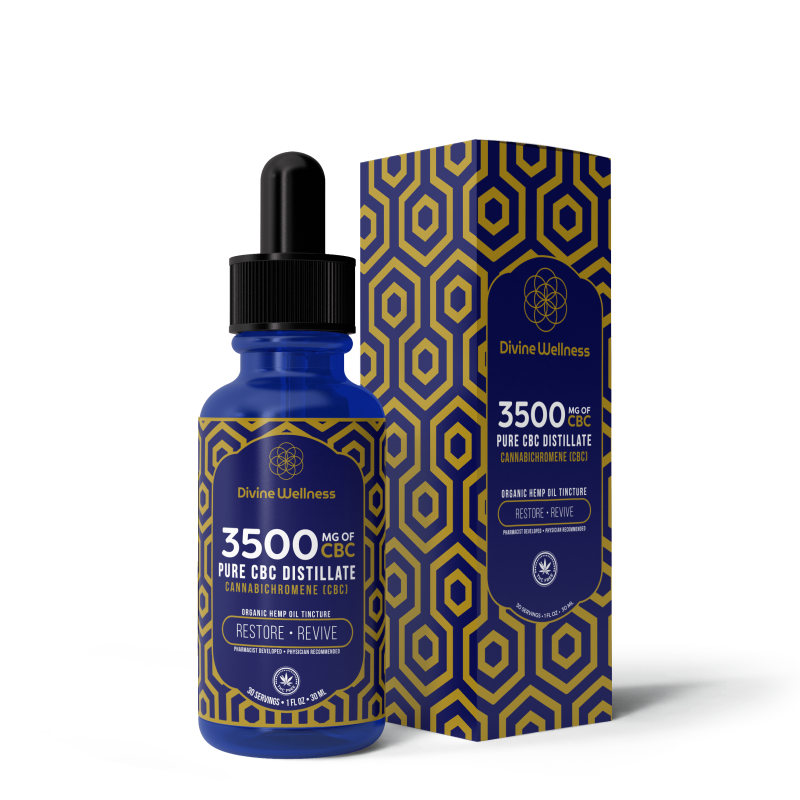 Divine Wellness 3500mg CBC Distillate Oil (THC Free)