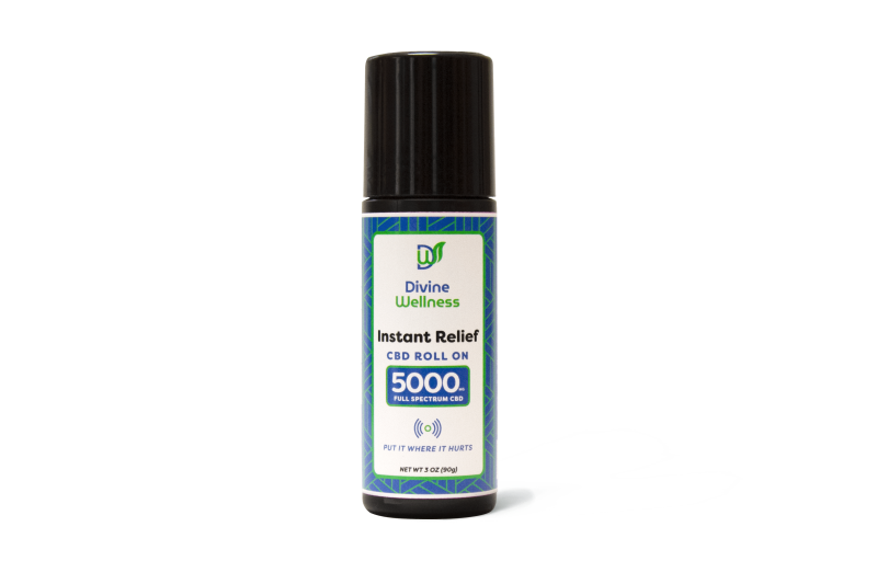 Divine Wellness 5000mg Full Spectrum CBD Roll-On (3oz)