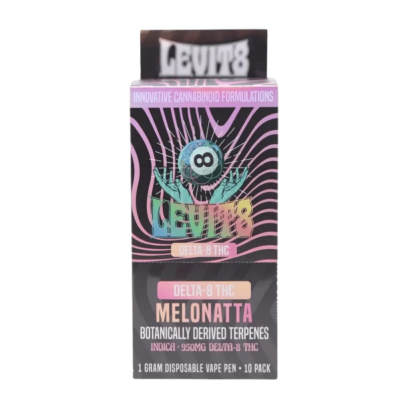 Levit8ed Delta-8 THC Disposable Vape – 1ml (950mg Total Delta-8 THC)