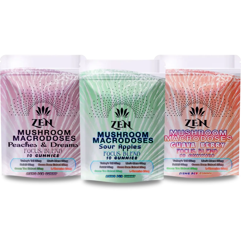 Zen Mushroom Macrodoses – Focus Blend (Variety of Flavors)