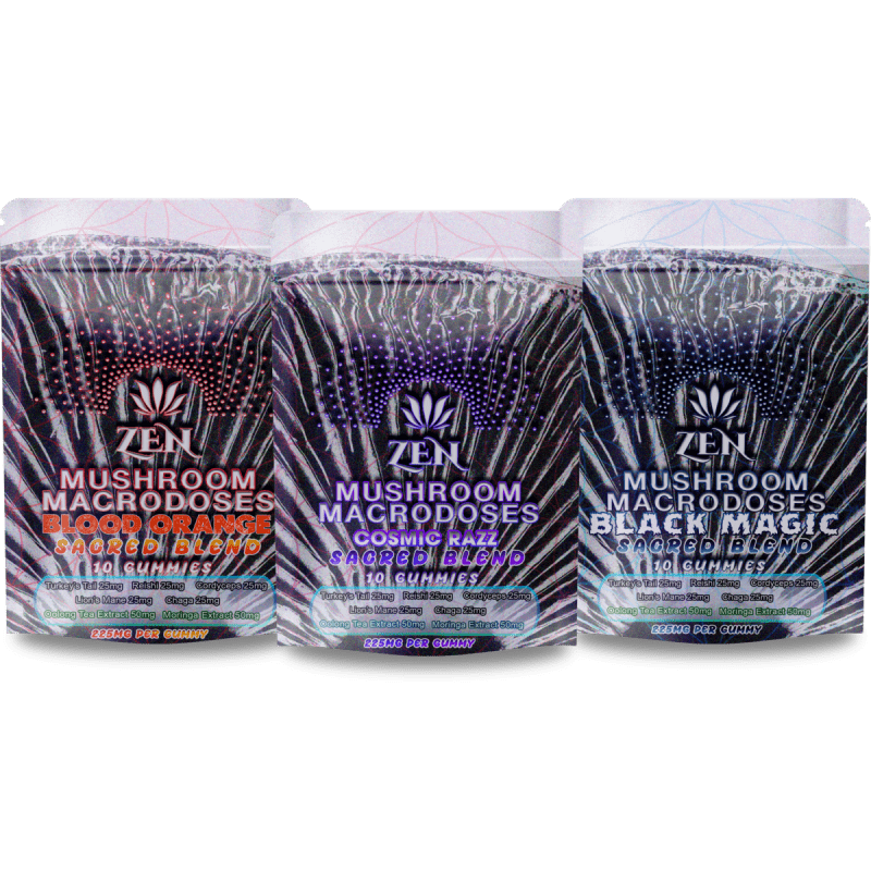 Zen Mushroom Macrodoses – Sacred Blend (Variety of Flavors)