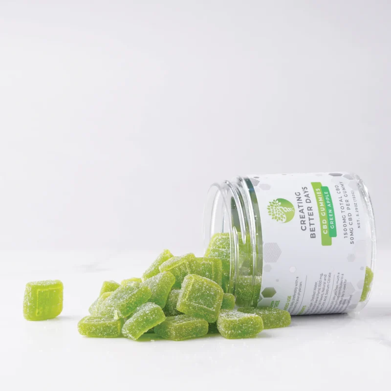 1,500mg Apple CBD Gummies - Fat-Free & Vegan | Creating Better Days