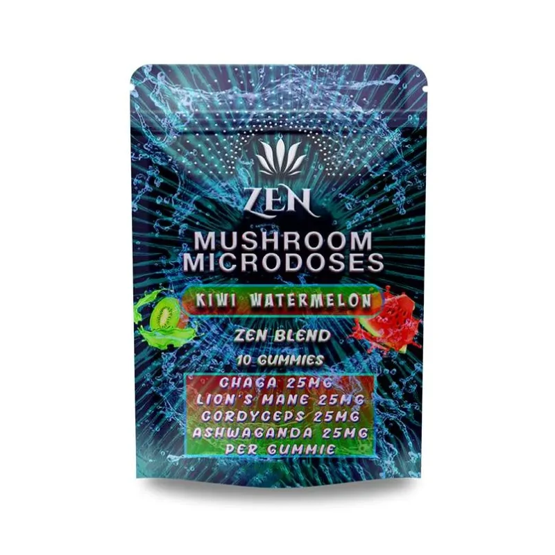 Zen Mushroom Microdoses – Zen Blend 10 or 30 Count Gummy Pack (Variety of Flavors)